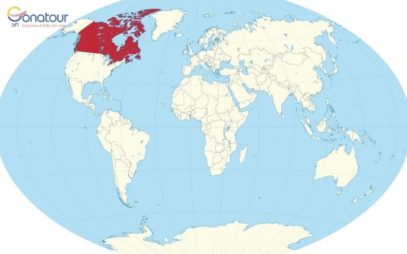 Vị trí bản đồ Canada