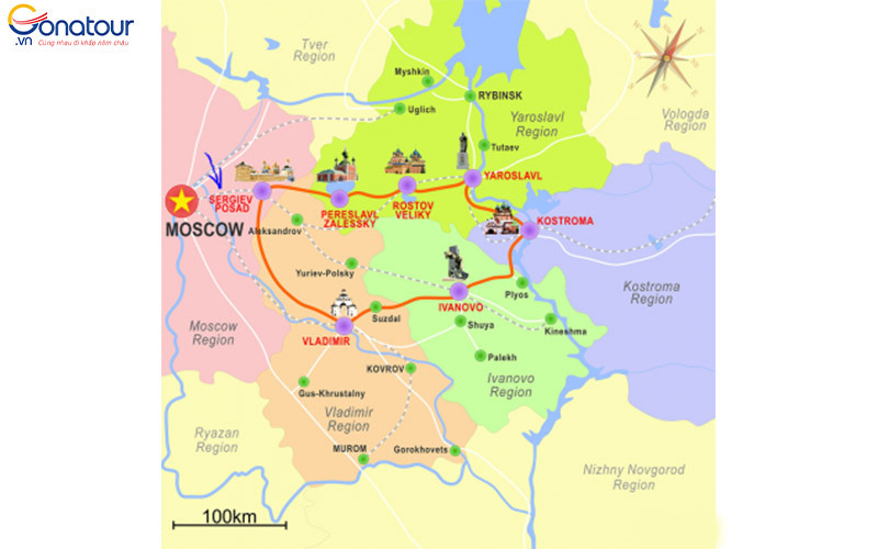 Bản đồ du lịch Volgograd