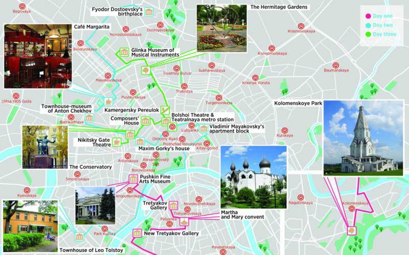 Bản đồ du lịch Moscow