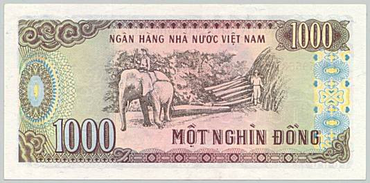 Tiền 1000 đồng Việt Nam