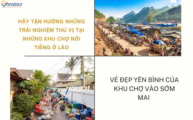 Những khu chợ nổi tiếng ở Lào