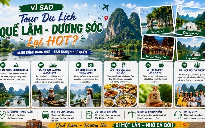 Tour du lịch Quế Lâm - Dương Sóc