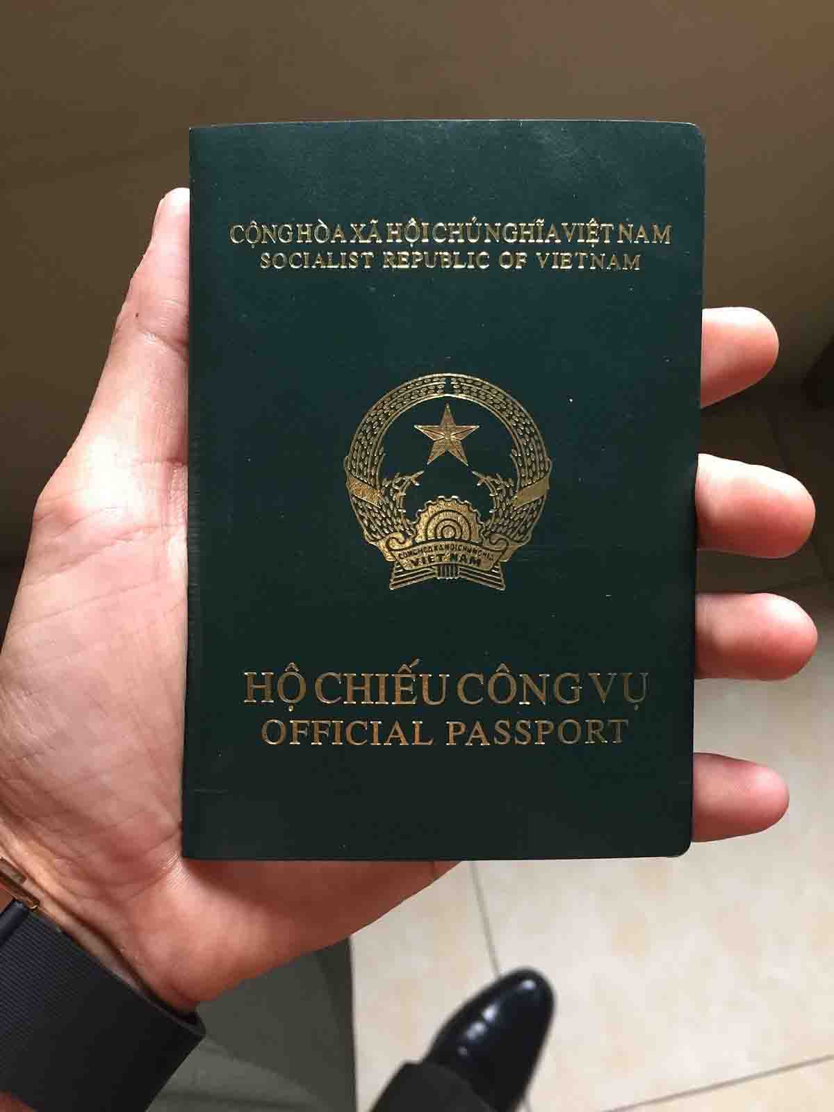hộ chiếu công vụ