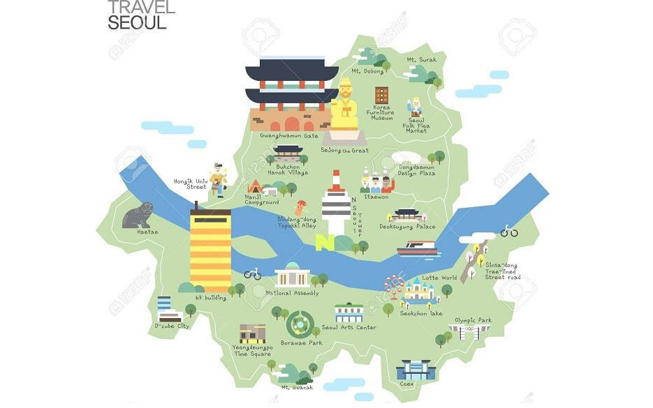 Bản đồ du lịch Seoul