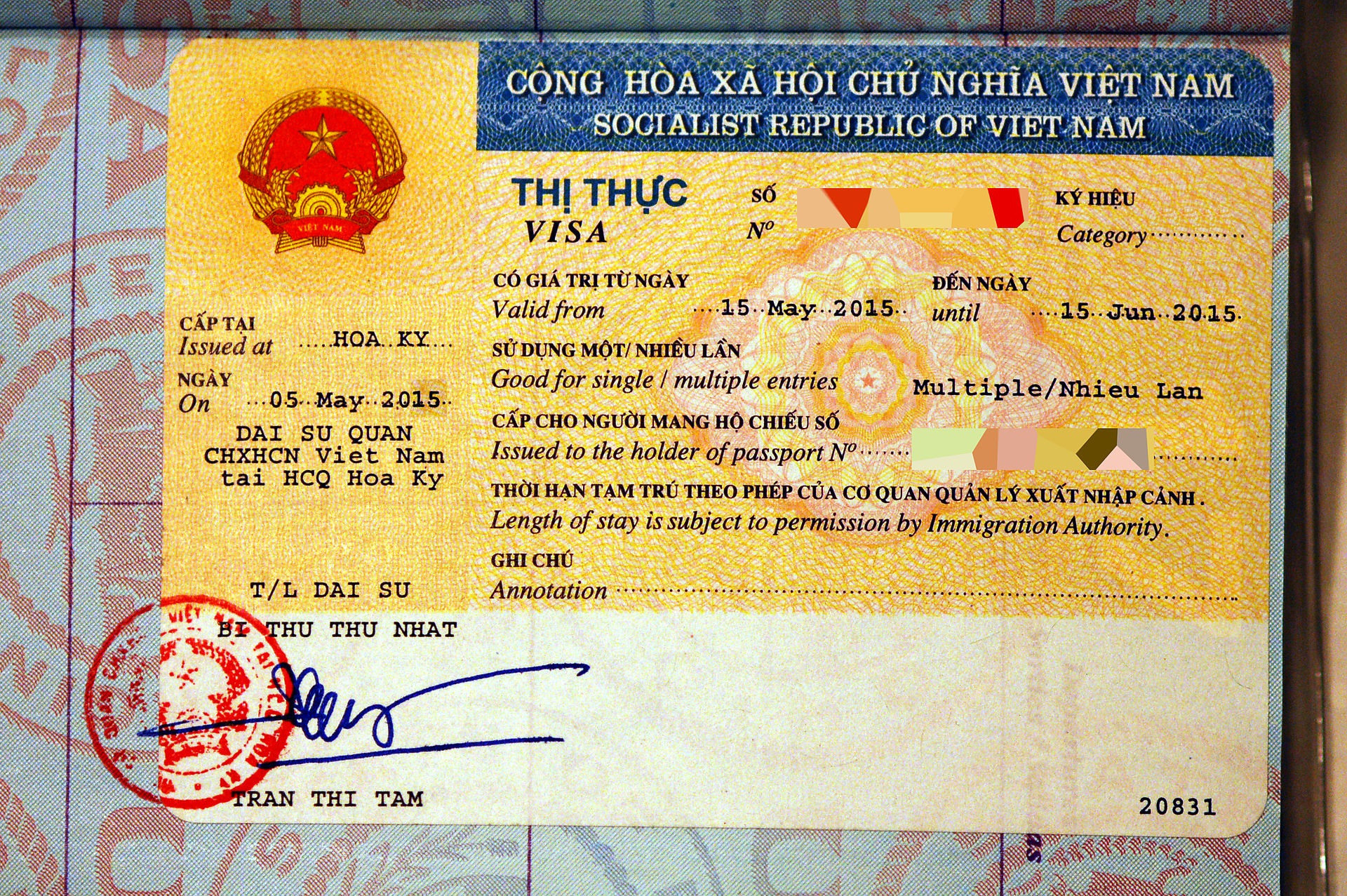 visa việt nam 5 năm
