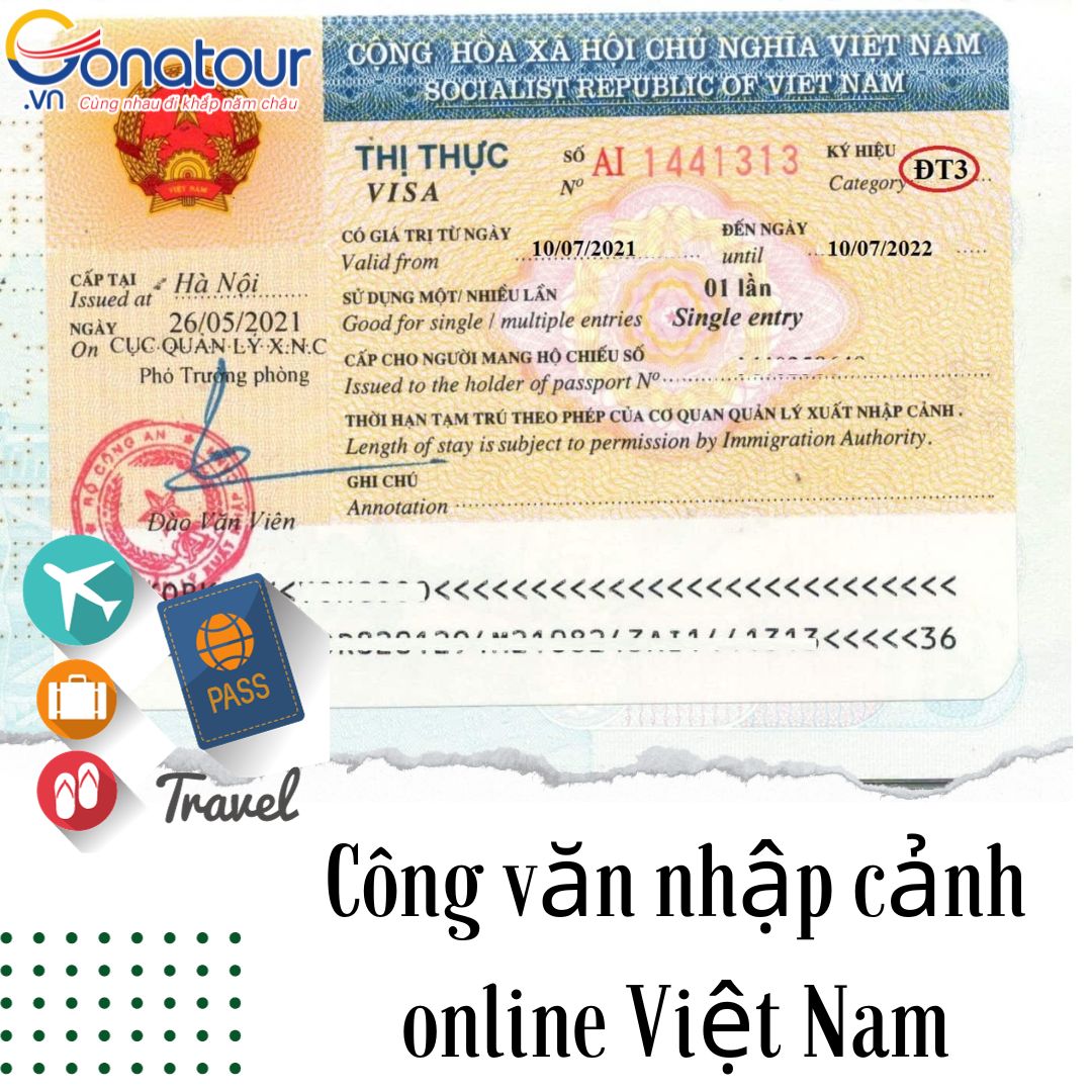 Dịch vụ xin công văn nhập cảnh online Việt Nam