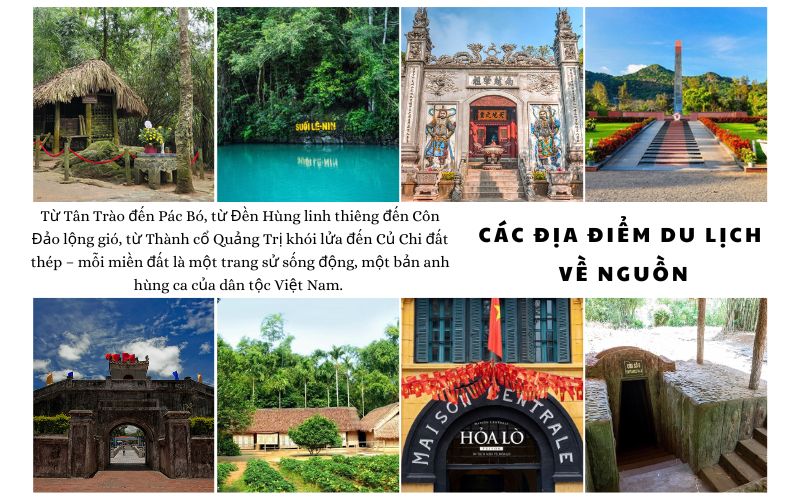 Địa điểm du  lịch về nguồn