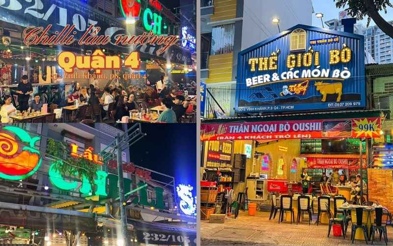 Quán ăn phố ẩm thực Vĩnh Khánh 