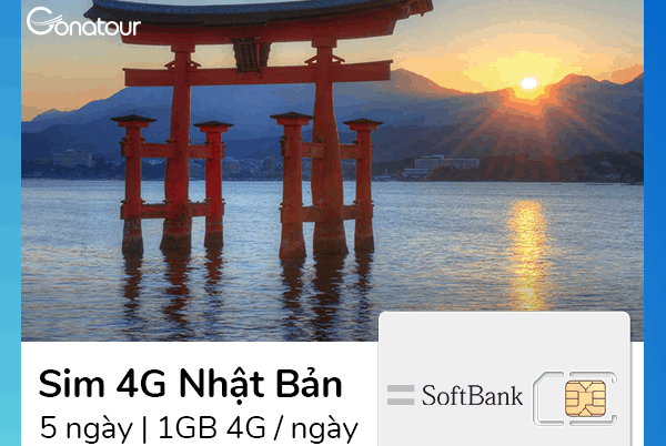 Sim 4G Du Lịch Nhật Bản - 1GB