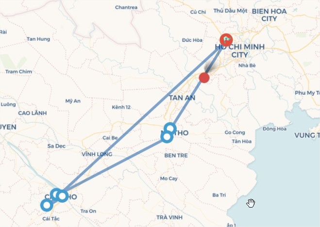Sài Gòn - Bến Tre - Vĩnh Long - Tiền Giang - Cần Thơ (2N1Đ)