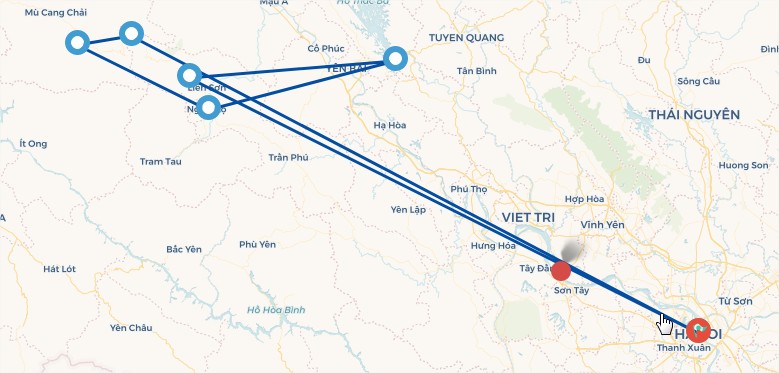 Du lịch Đông Bắc: Nội Bài – Yên Bái - Thác Bà - Nghĩa Lộ - Mù Cang Chải – Tú Lệ (Áp dụng cho 10 Khách)