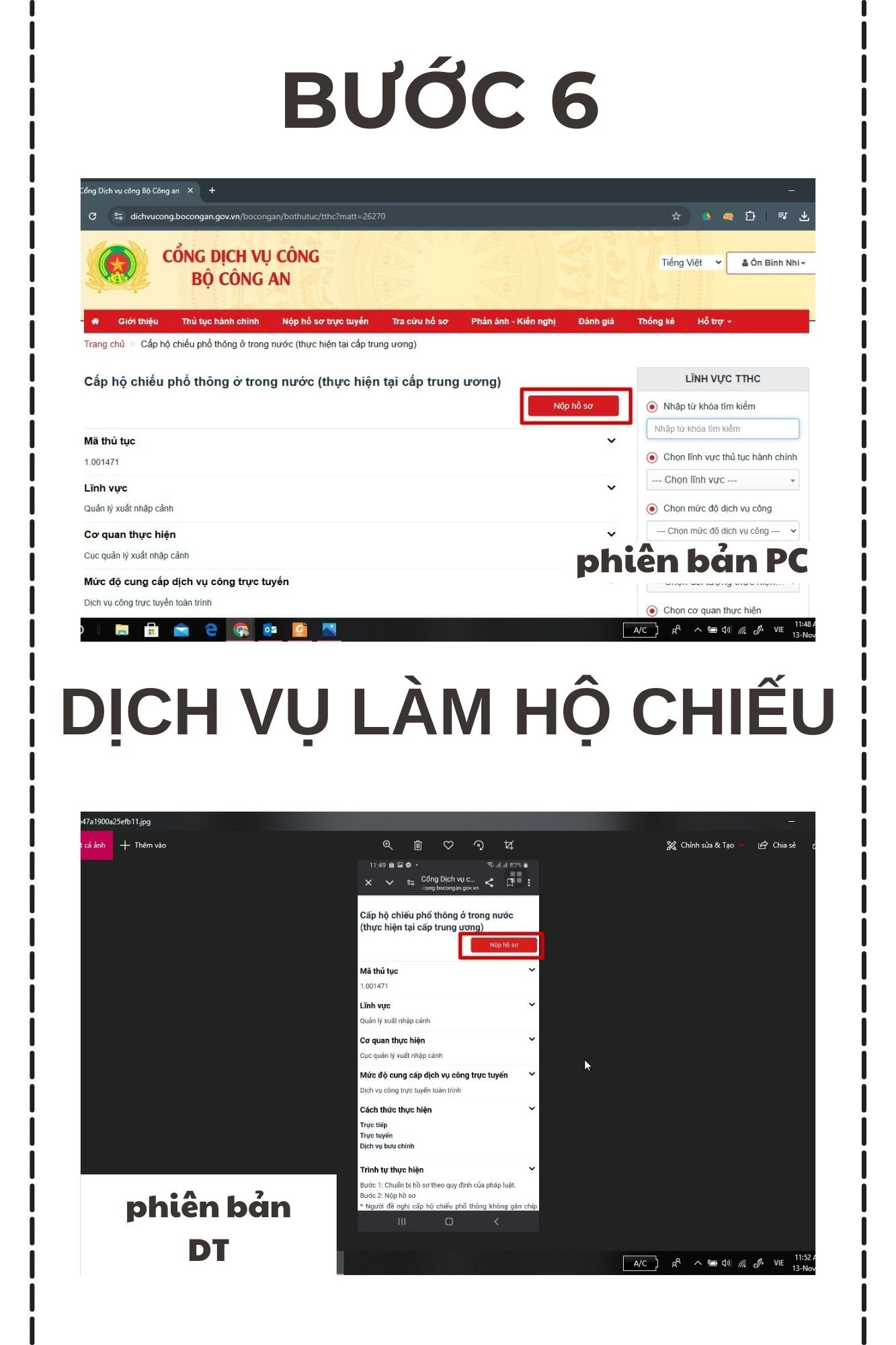 Dịch vụ làm hộ chiếu nhanh