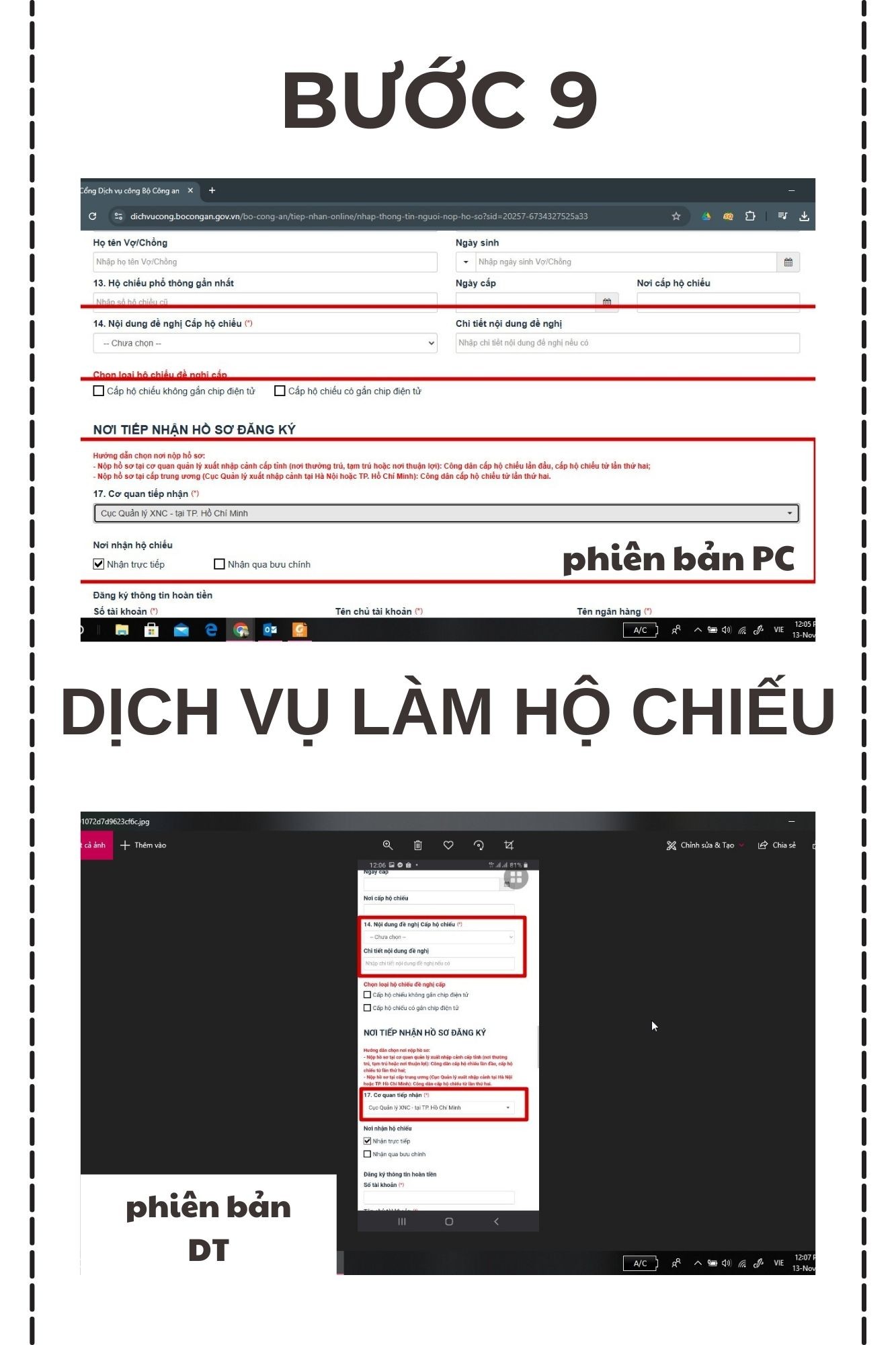 Dịch vụ làm hộ chiếu nhanh